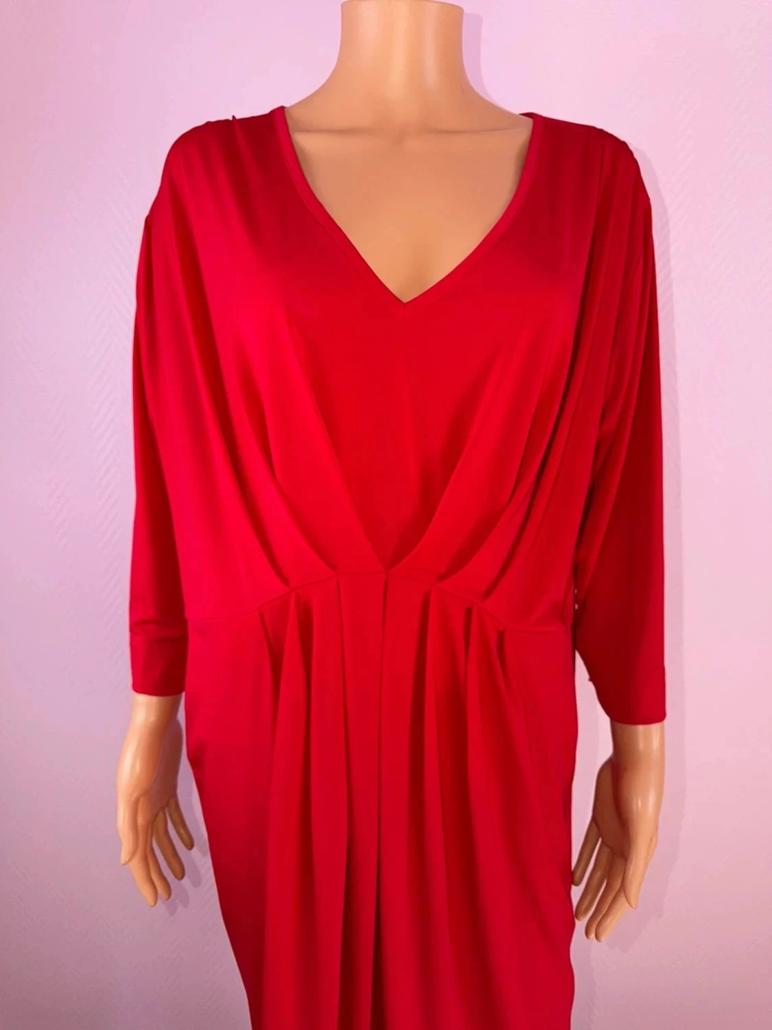 Red Edmond Boublil plus size dress – photo 3